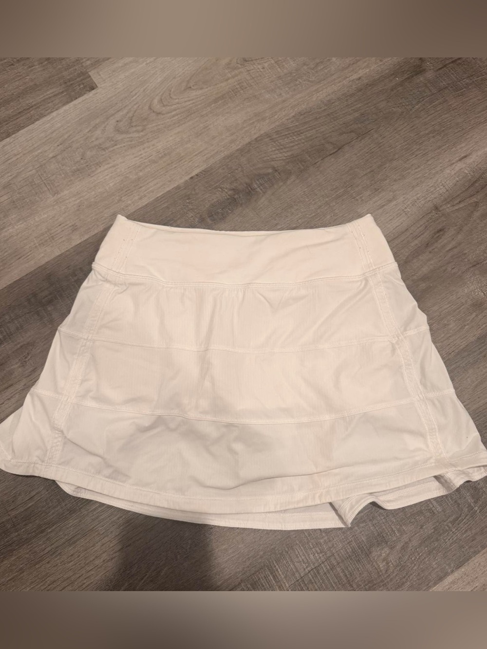 lululemon white pace rival skirt